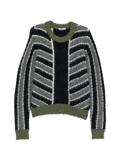 Andrea Pompilio striped crew-neck sweater