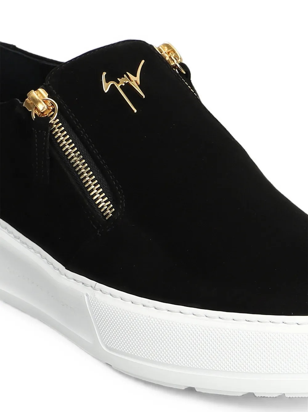 Giuseppe Zanotti zip-detail sneakers Zwart