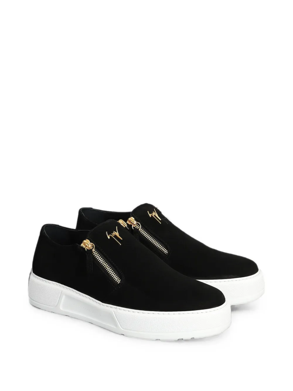 Giuseppe Zanotti zip-detail sneakers Zwart