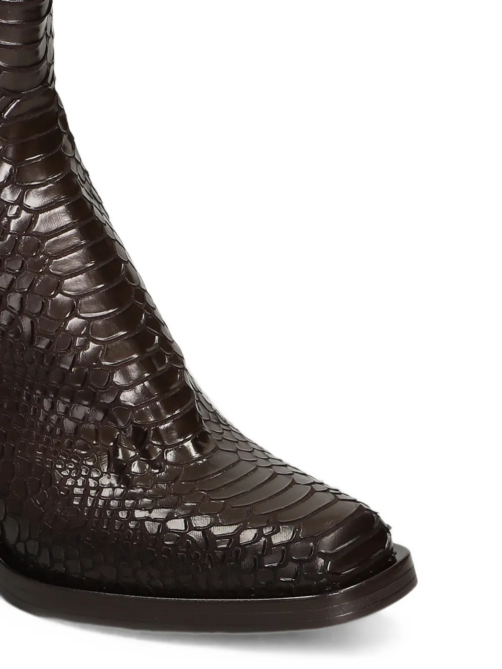 Elena Iachi snakeskin-effect ankle boots Bruin
