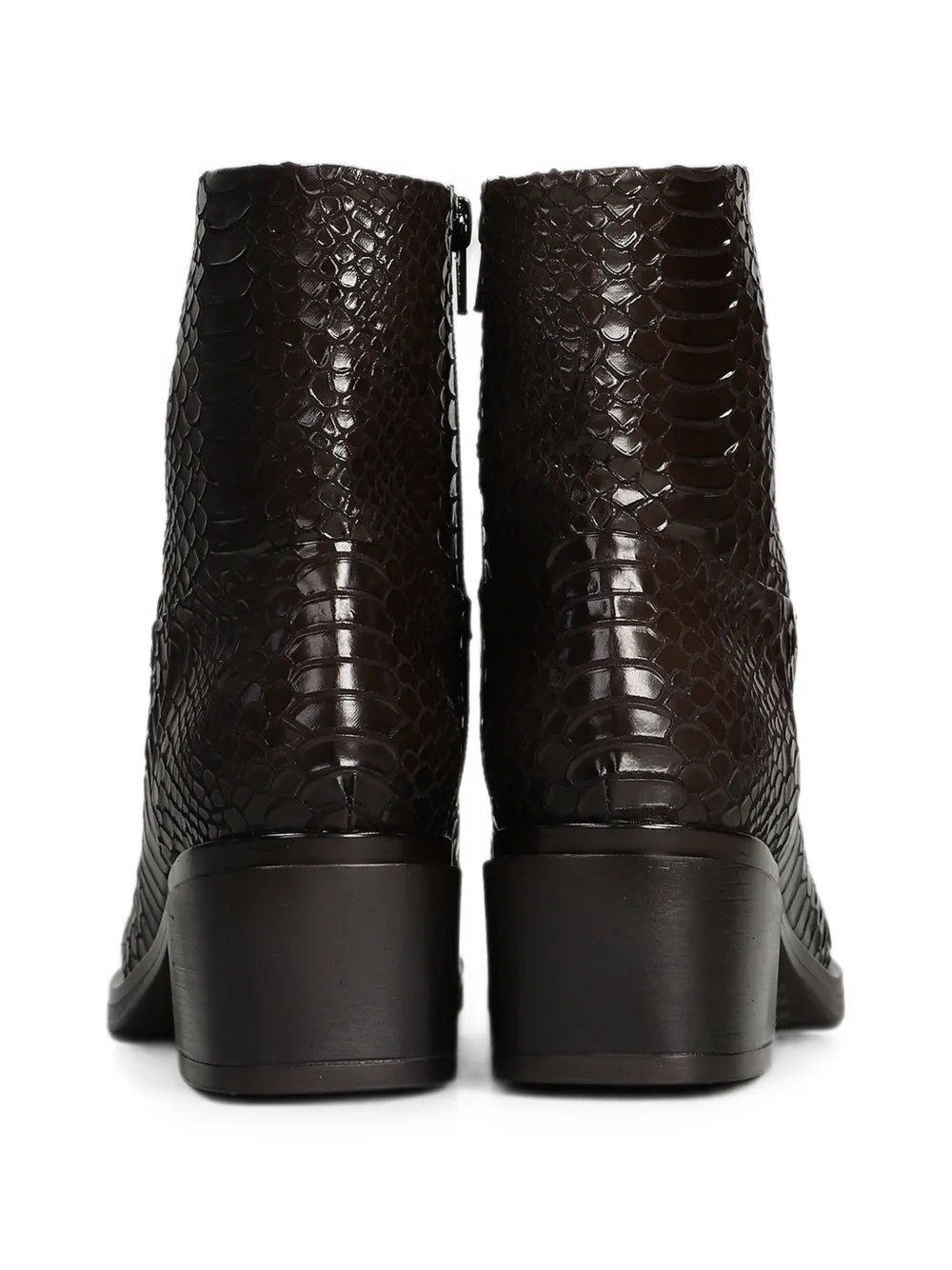 Elena Iachi snakeskin-effect ankle boots Bruin