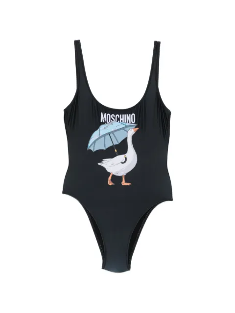 Moschino logo-print swimsuit