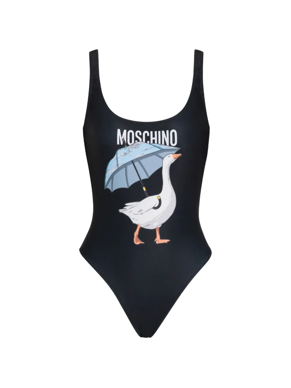 Moschino Badpak met logoprint Zwart