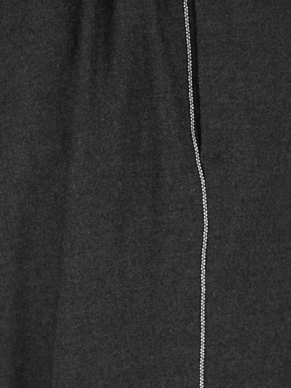 Peserico bead-embellished elasticated-waistband trousers Grijs