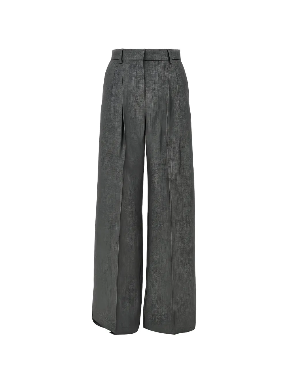 The Andamane Pleated Wide-leg Palazzo Pants In Gray