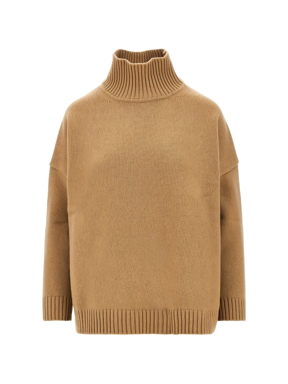 Weekend Max Mara high-neck virgin-wool sweater - Marrone