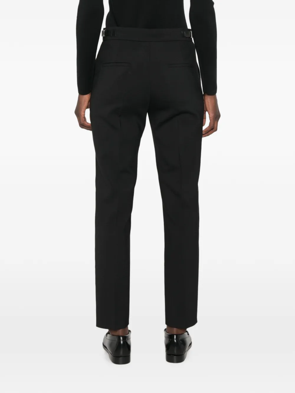 Max Mara Pantalon met gespdetail Zwart