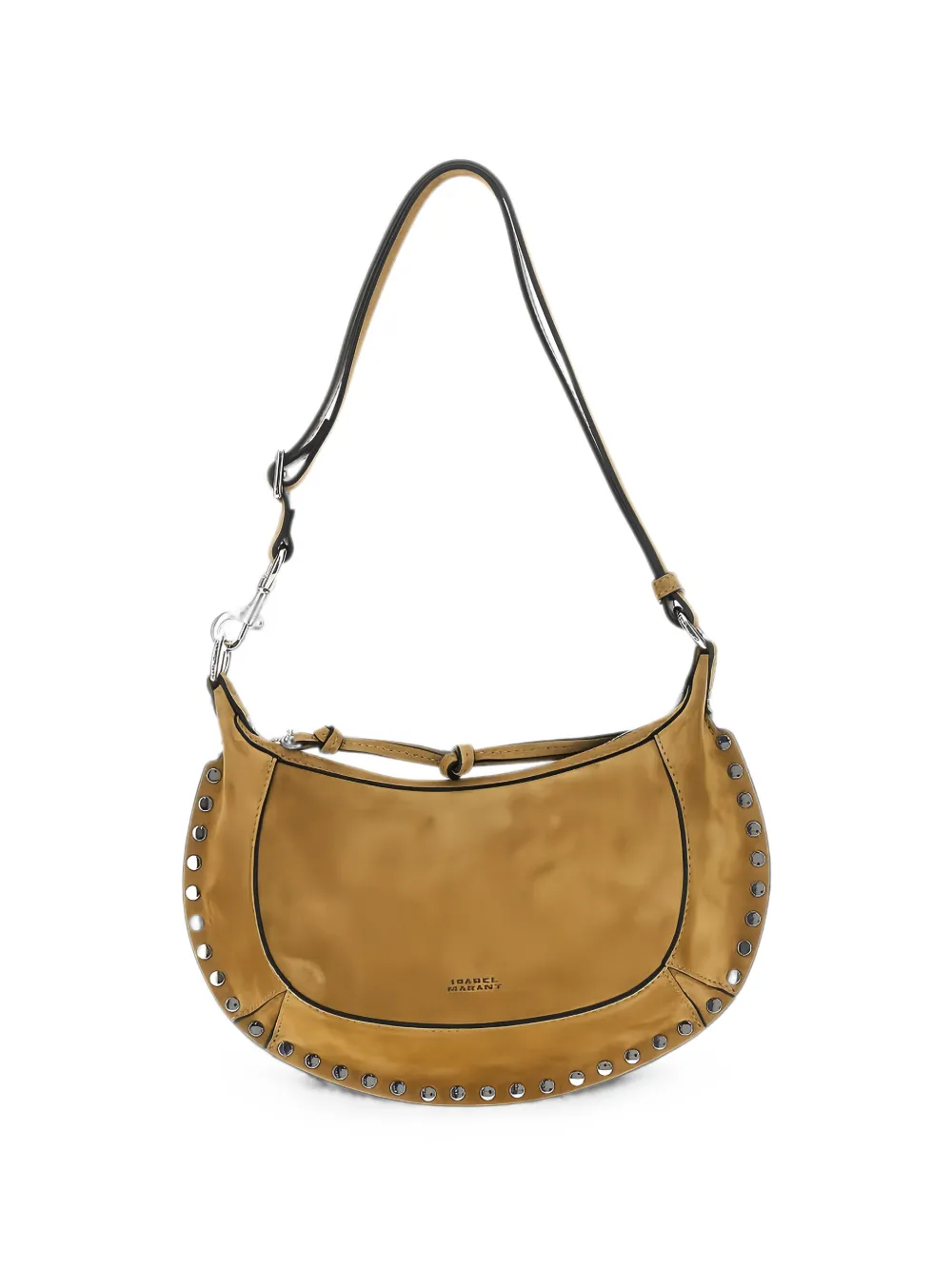 ISABEL MARANT Oskan Moon stud-embellished shoulder bag - Toni neutri