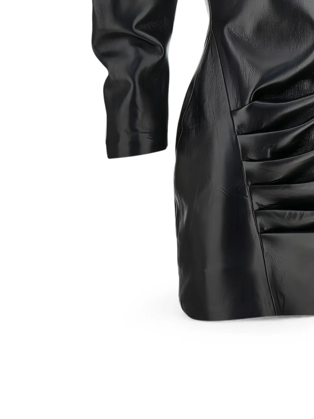 THE ANDAMANE Mini-jurk met ruches Zwart