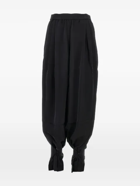 THE ANDAMANE pleated ankle-tie trousers