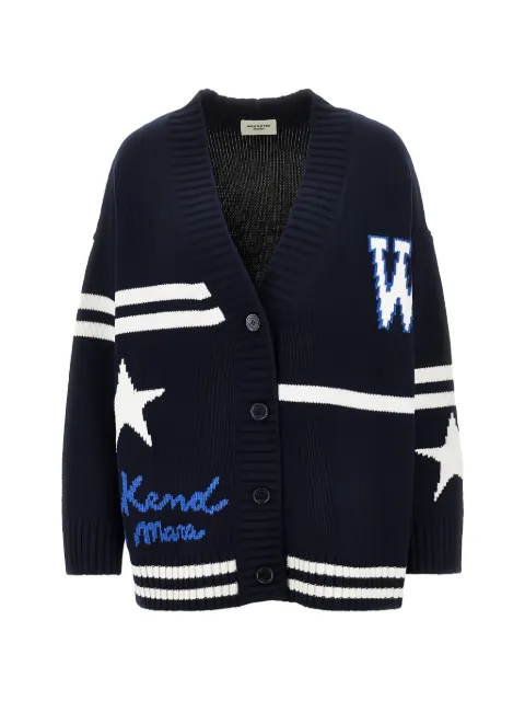 Weekend Max Mara intarsia-knit star-motif cardigan