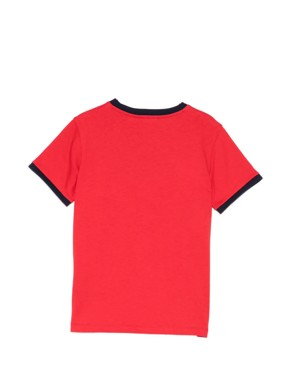 Balmain Kids Ringer T-shirt met geborduurd logo Rood