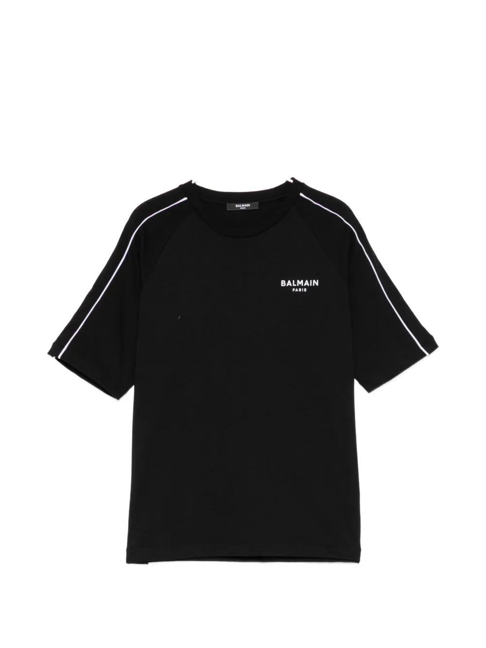 Balmain Kids logo-print raglan-sleeve T-shirt - Nero