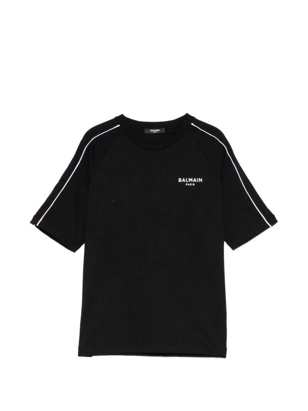Balmain Kids logo-print raglan-sleeve T-shirt - Nero