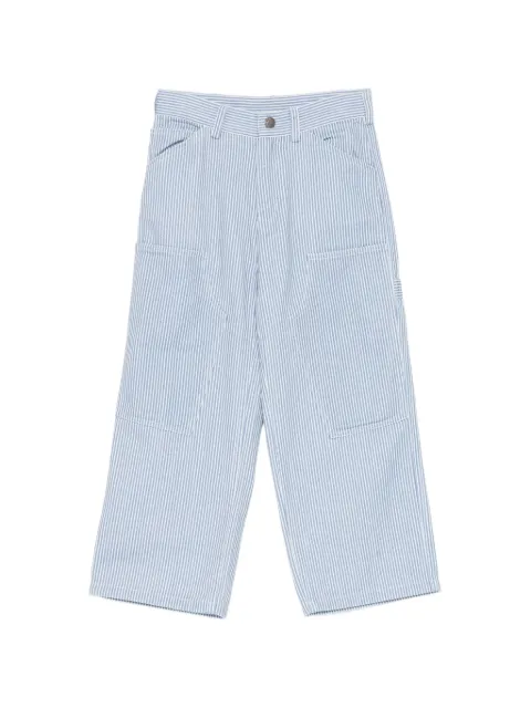 Stella McCartney Kids pantalones carpenter con rayas