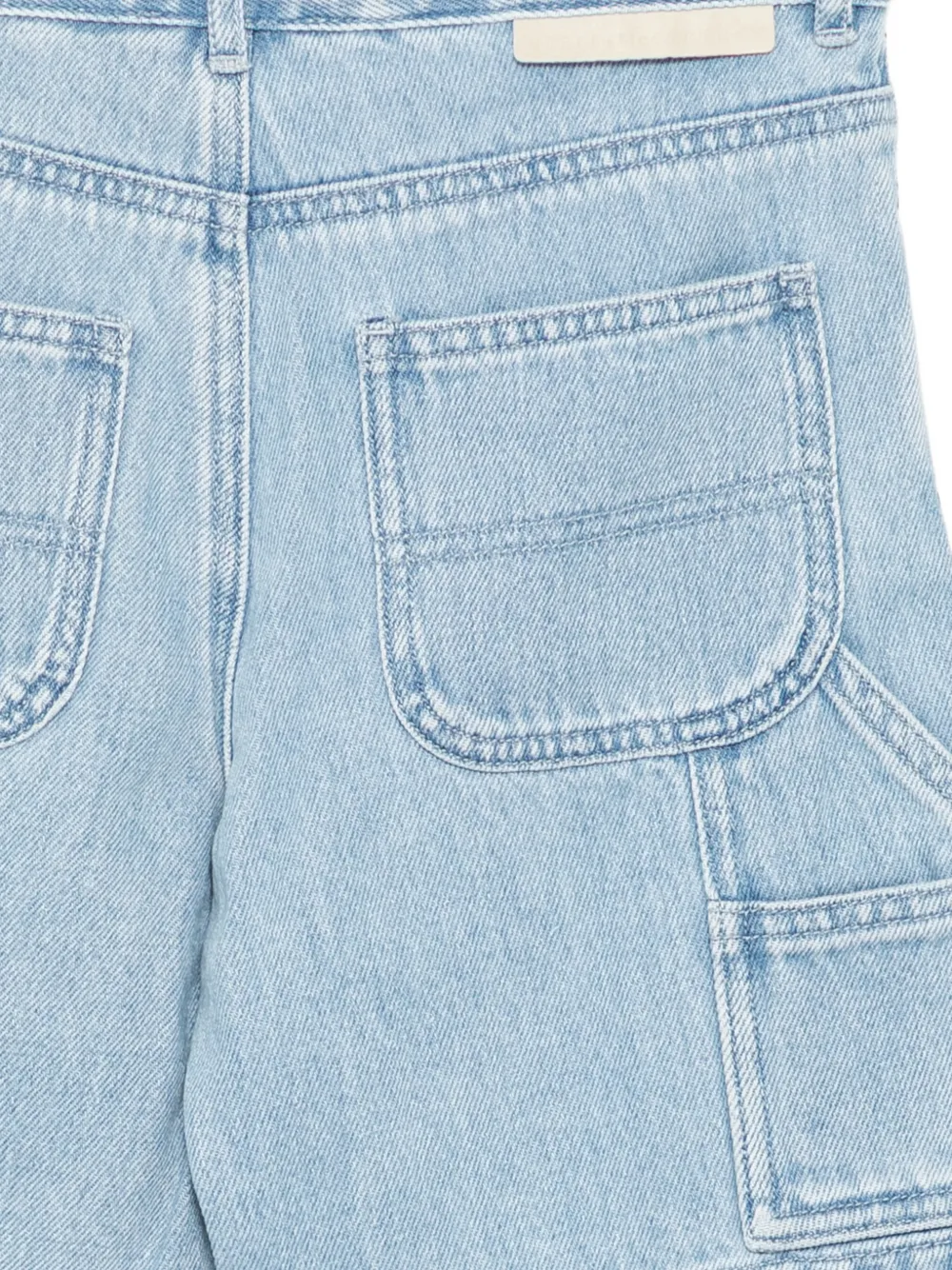 Stella McCartney Kids Straight spijkershorts Blauw