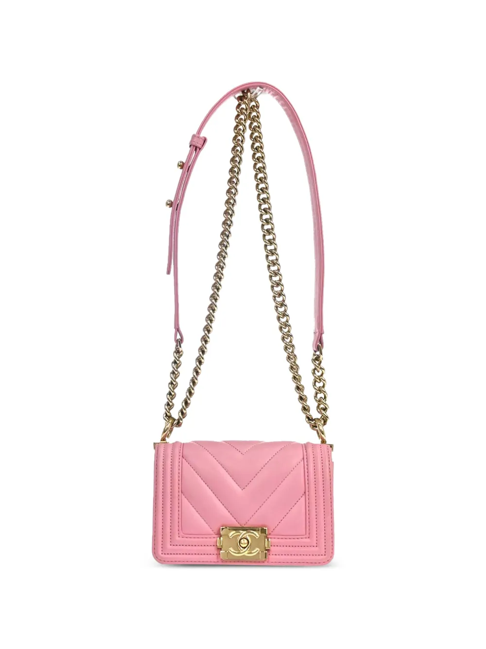 CHANEL Pre-Owned mini 2020s Boy Chanel shoulder bag - Rosa