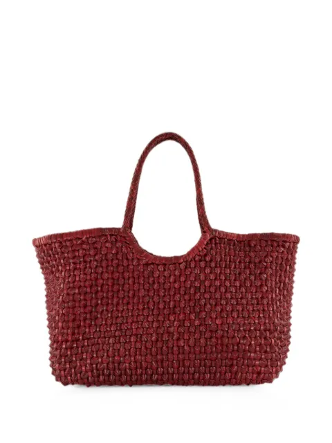 DRAGON DIFFUSION Nantucket Cactus woven leather tote bag