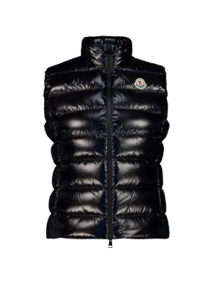 Moncler Ghany Padded Down Gilet | Black | FARFETCH