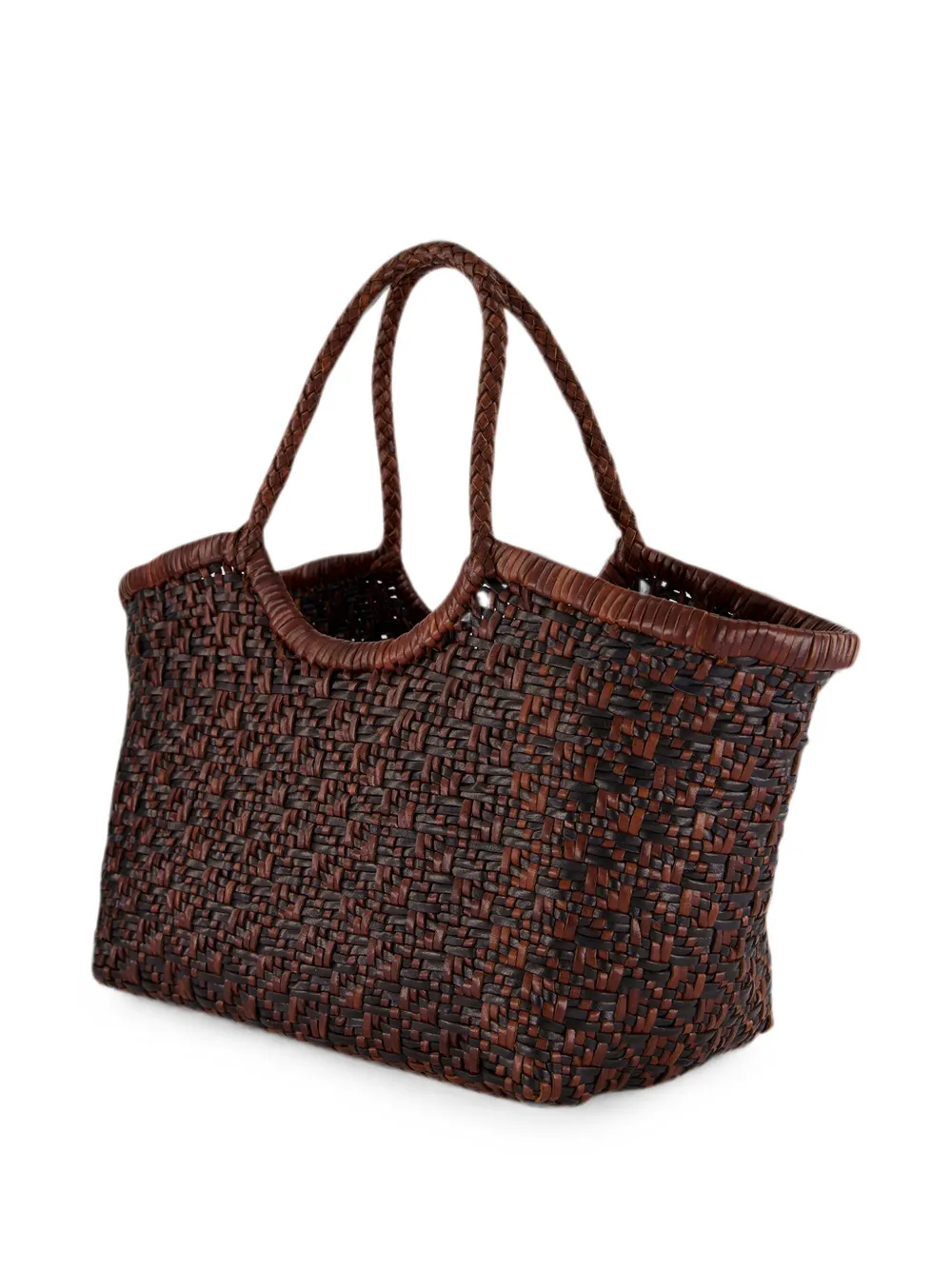 DRAGON DIFFUSION Kleine Maori Nantucket geweven shopper Bruin