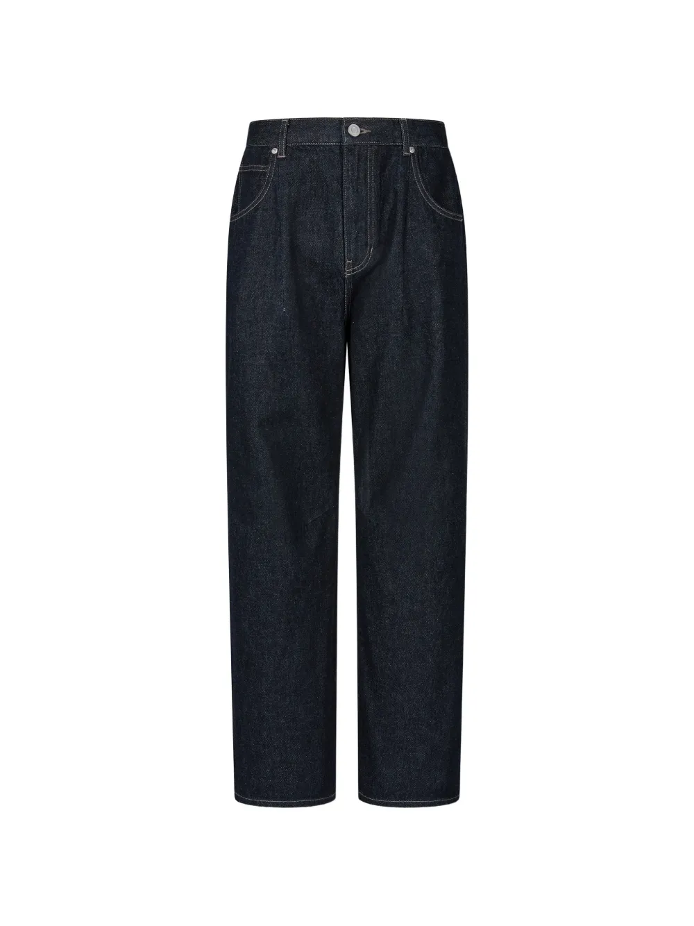 TOMBOY concealed-drawstring straight-leg jeans - Blu