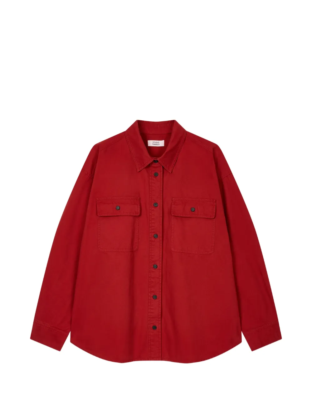 Tomboy Chest-pocket Cotton Shirt In Gold