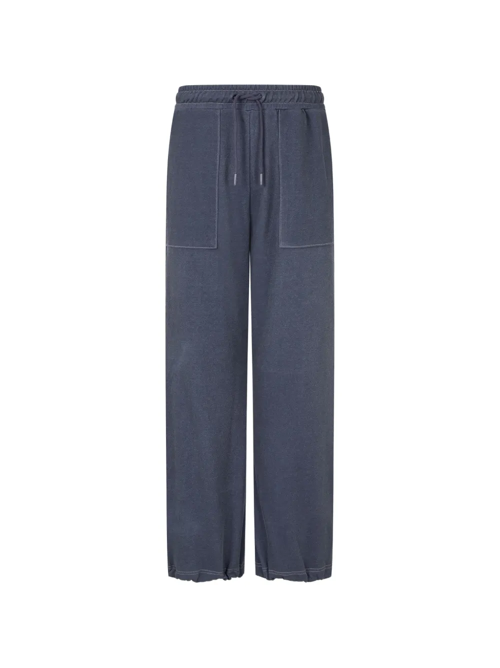 TOMBOY pigment-dyed wide-leg track pants - Blu