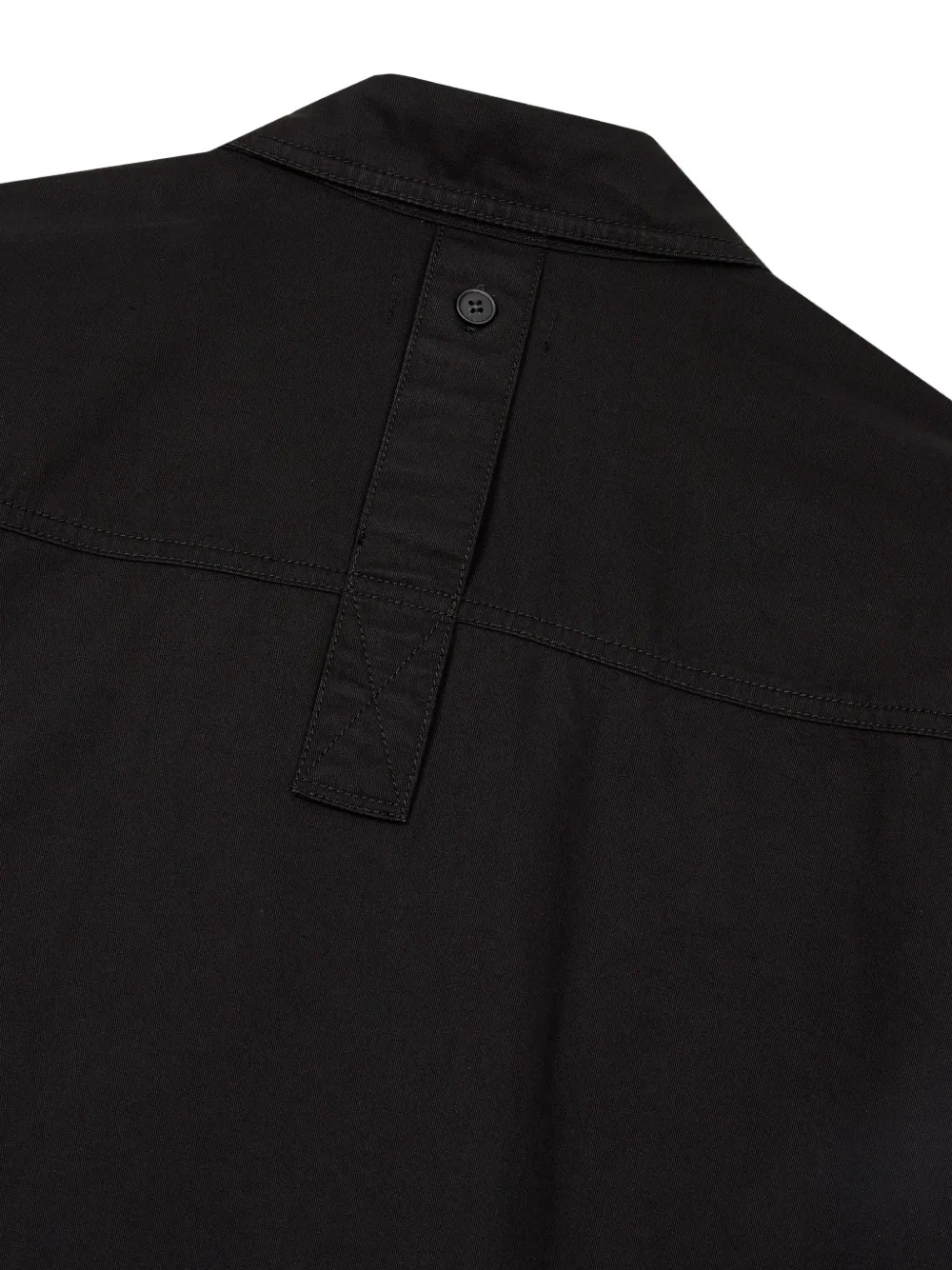 TOMBOY Button-down blouse met klepzak Zwart