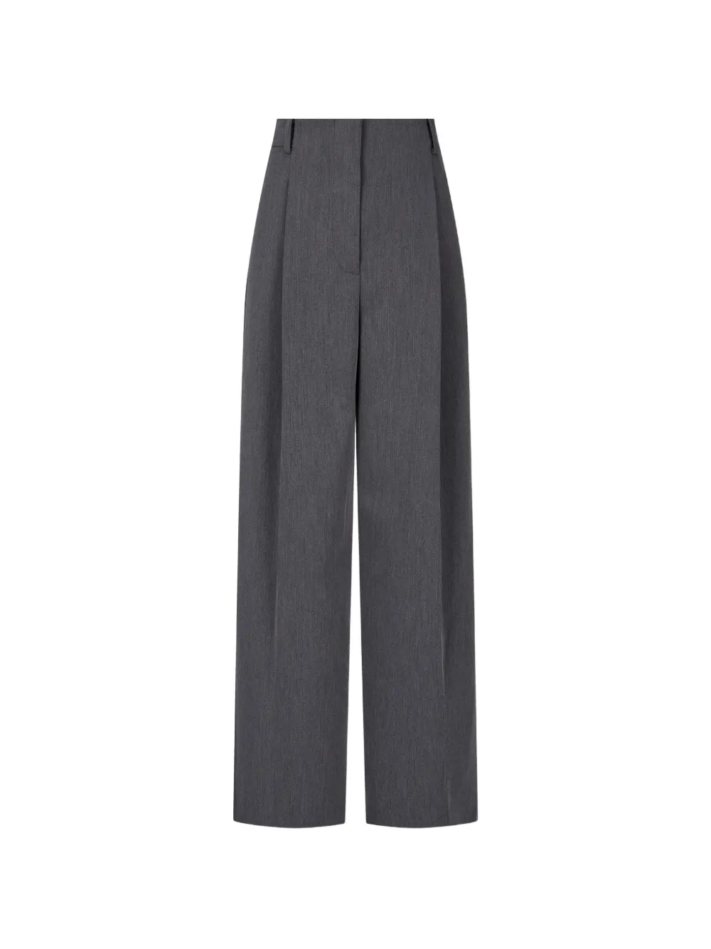 Tomboy Pleated Wide-leg Tailored Trousers In Black