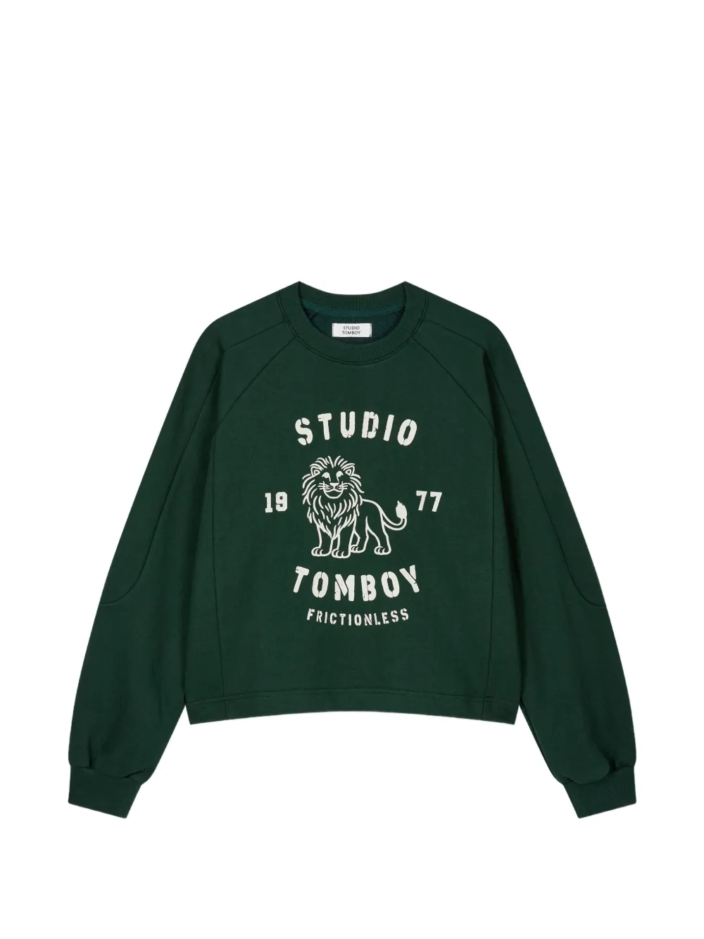 Tomboy Lion-print Sweatshirt In Green