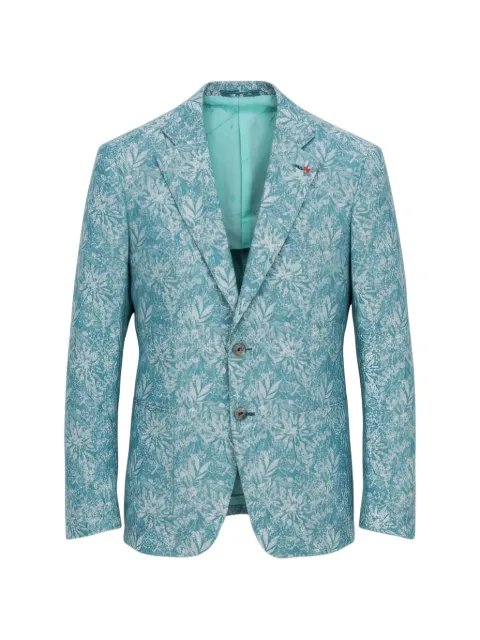 Isaia floral-print blazer