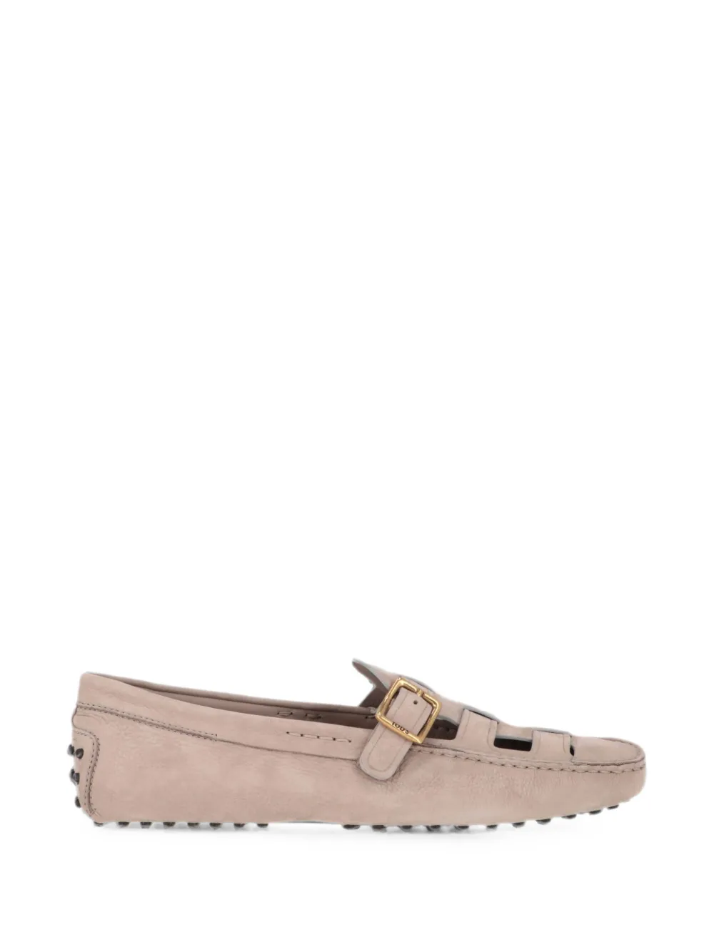 Tod's buckle-fastening Gommino loafers - Nude