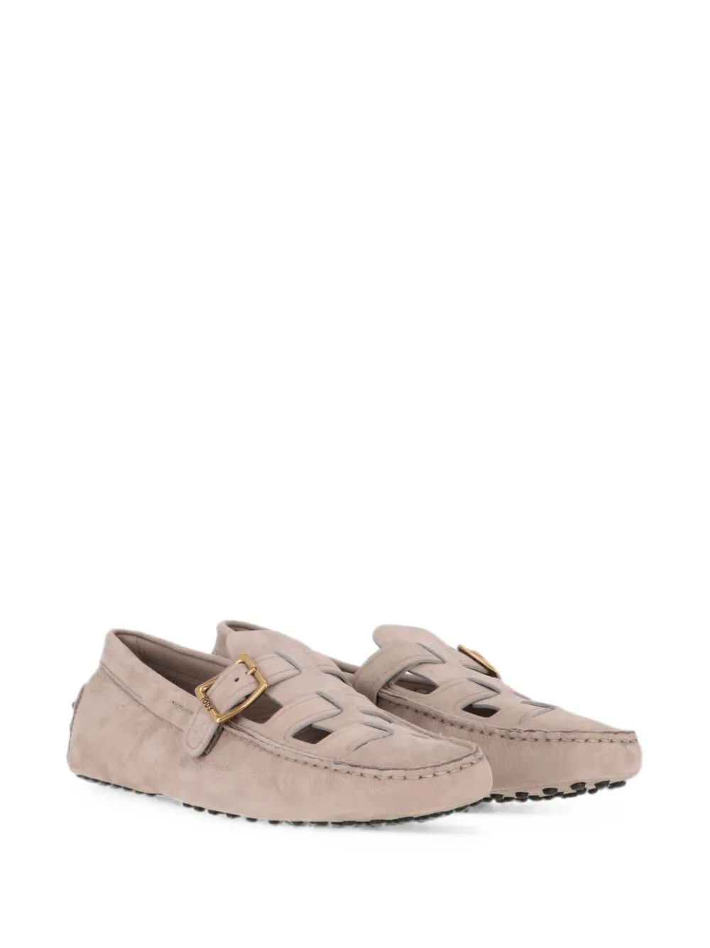 Tod's buckle-fastening Gommino loafers Beige