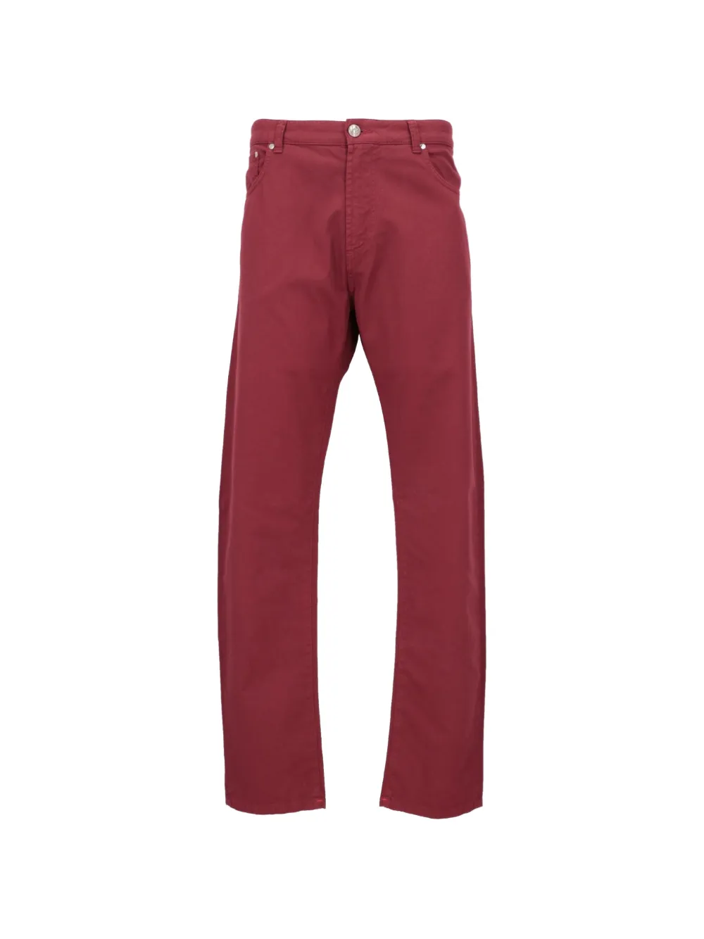 Isaia five-pockets straight-leg jeans - Rosso