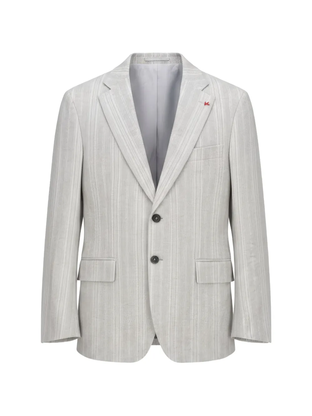 Isaia pinstripe single-breasted jacket - Grigio