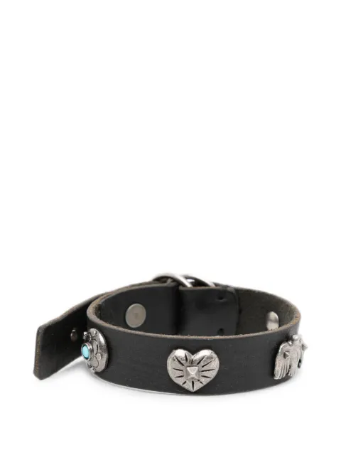Valentino Garavani embellished leather bracelet