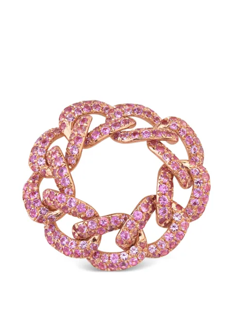 SHAY link-design pink sapphire ring