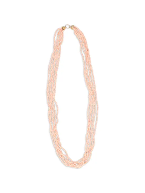 Vintage beaded multi-strand necklace