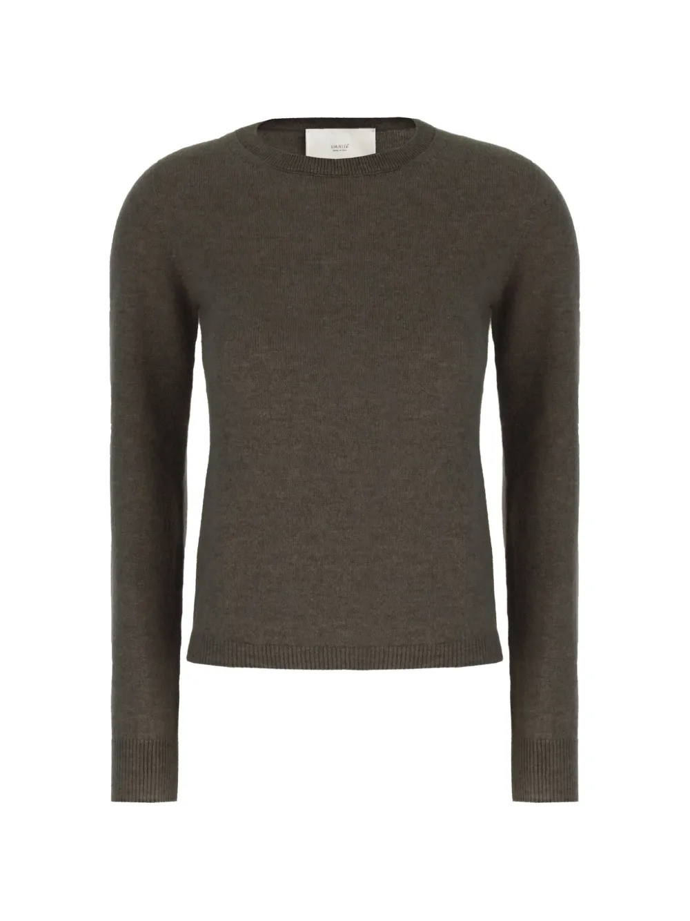 Vanisé Crew-neck Cashmere Sweater In Grey