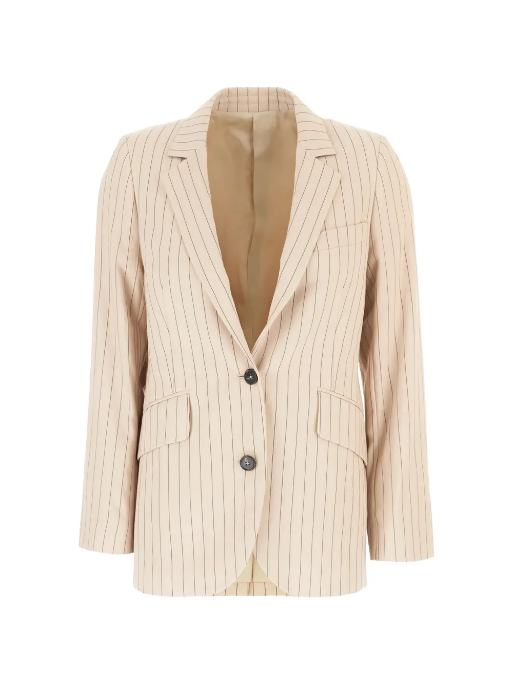 Paul Smith sand pinstripe blazer - Nude