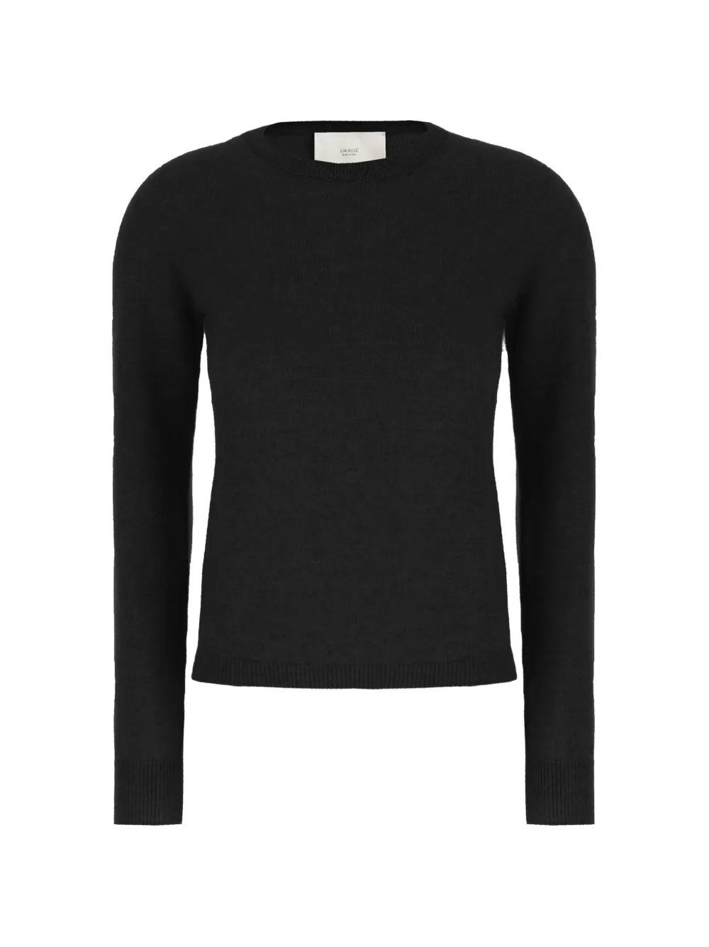 Vanisé Crew-neck Cashmere Sweater In Schwarz