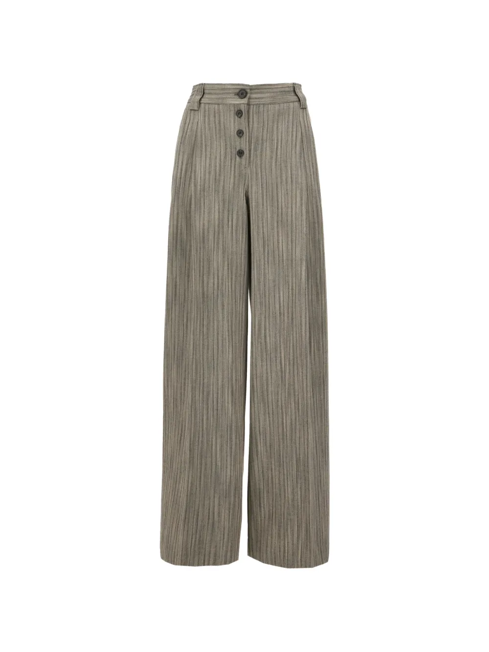 Paul Smith grey herringbone wide-leg pleated trousers - Grigio