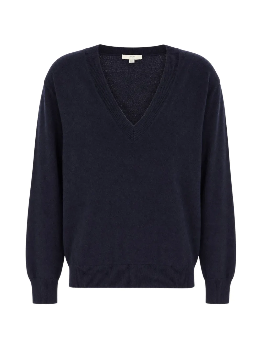 Malo V-neck cashmere sweater - Blu