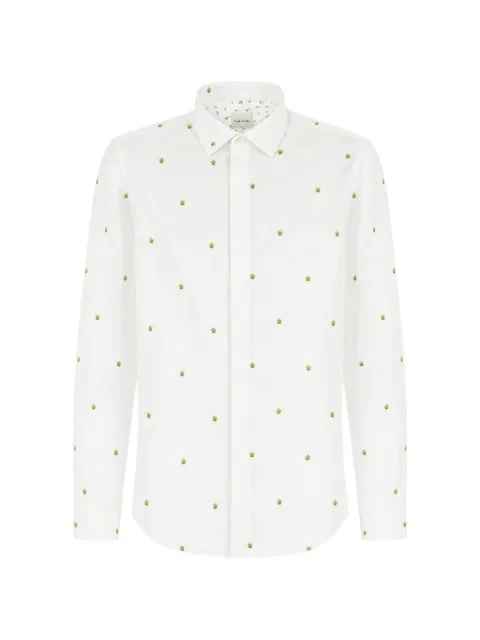 Paul Smith apple-print poplin shirt
