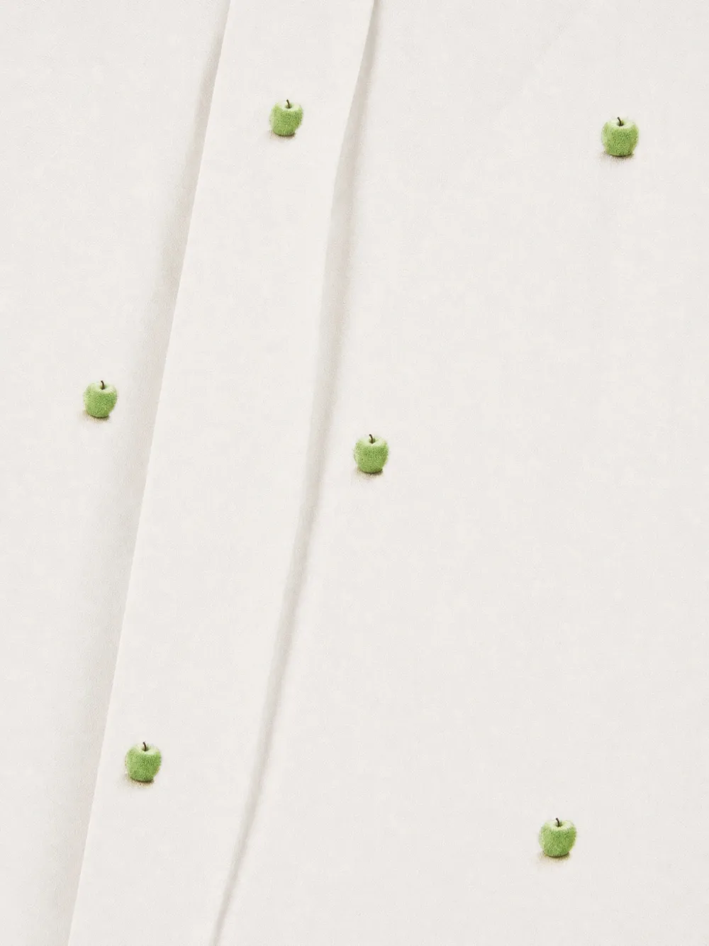 Paul Smith apple-print poplin shirt Wit