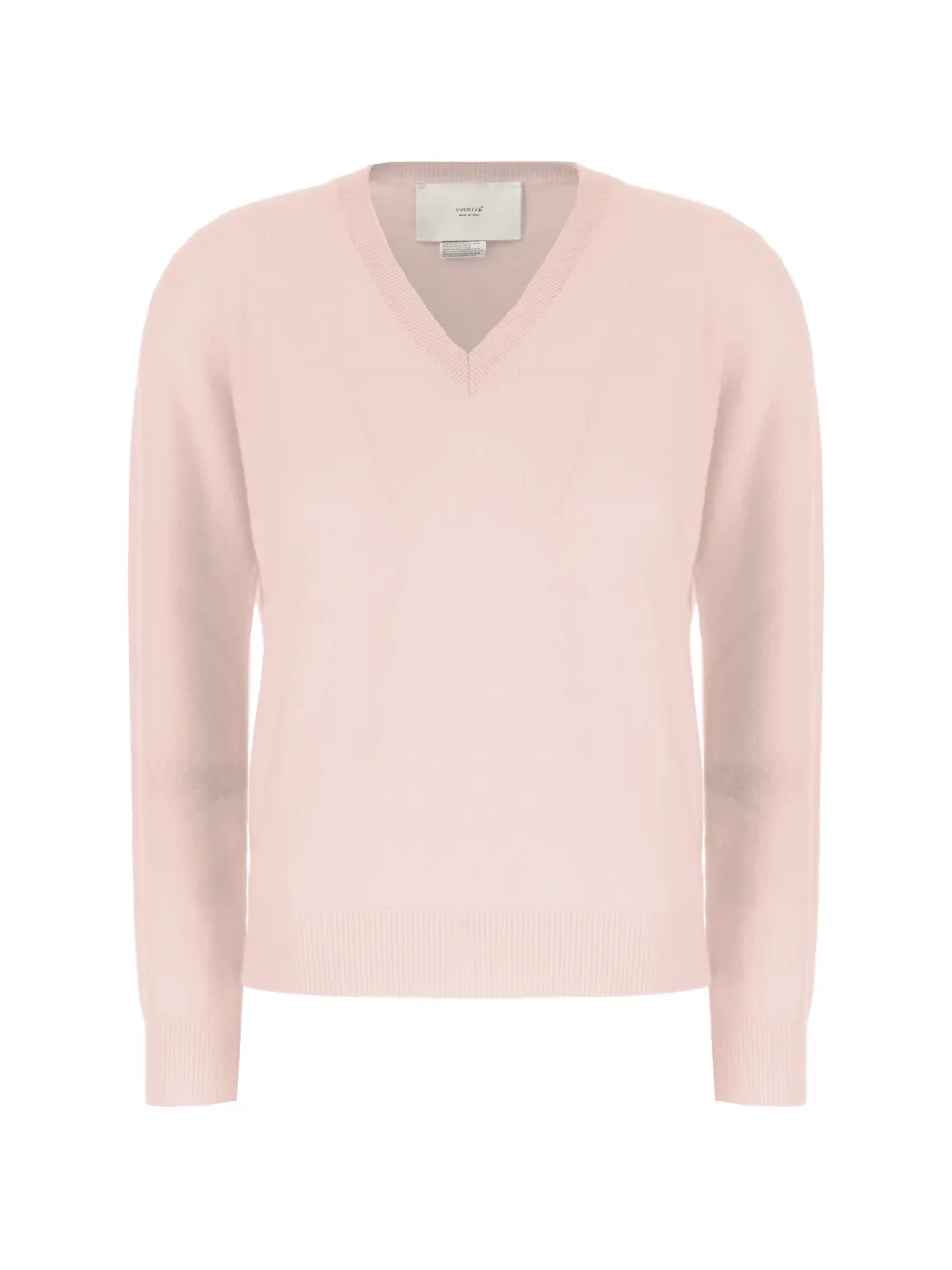 Vanisé V-neck Cashmere Sweater In Pink