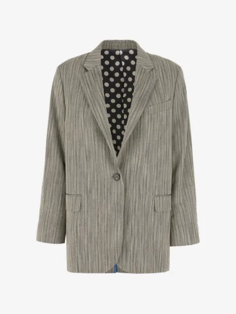 Paul Smith longline herringbone oversized blazer