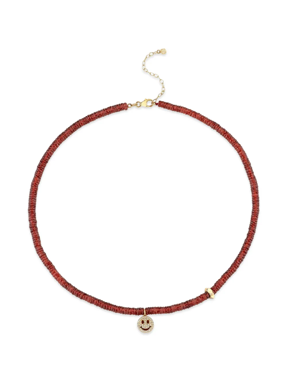Sydney Evan Collana con diamanti - Rosso