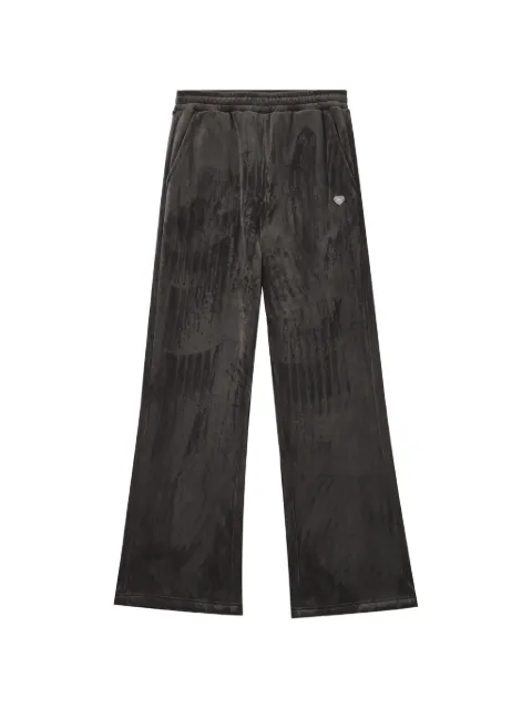 CHOCOOLATE heart-plaque corduroy trousers