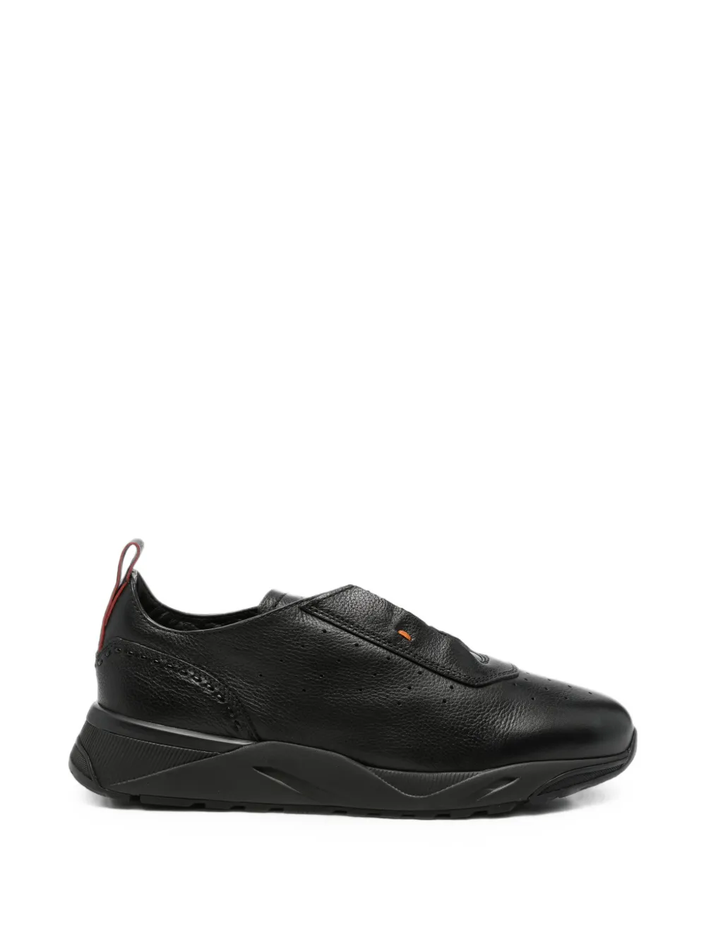 Santoni Innova leather sneakers Zwart